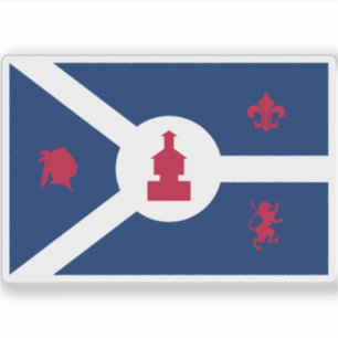 Pegatina Bandera de Fort Wayne, Indiana