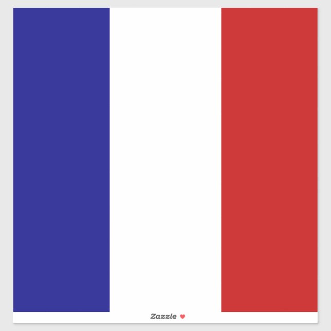 Pegatina Bandera de Francia (Hoja)
