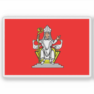 Pegatina Bandera de Frenštát pod Radhoštěm, República Checa