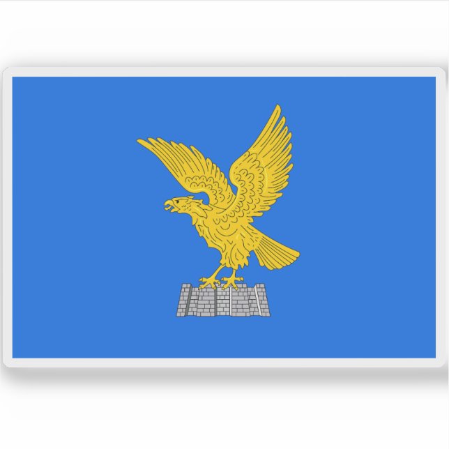 Pegatina Bandera de Friuli-Venezia Giulia (Anverso)