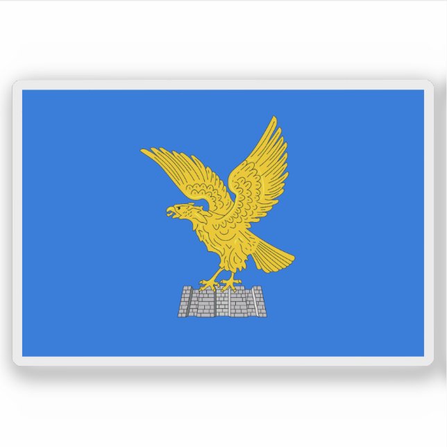 Pegatina Bandera de Friuli-Venezia Giulia, Italia (Anverso)
