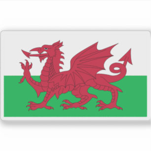 Pegatina Bandera de Gales