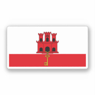 Pegatina Bandera de Gibraltar