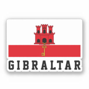Pegatina Bandera de Gibraltar