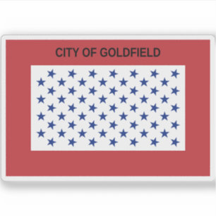 Pegatina Bandera de Goldfield, Colorado