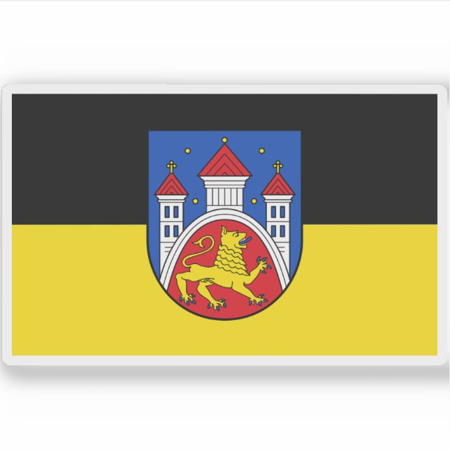 Pegatina Bandera de Göttingen, Alemania (Anverso)