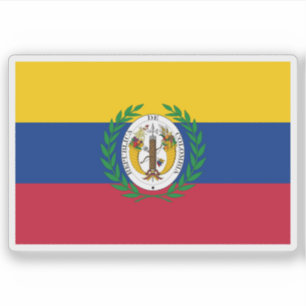 Pegatina Bandera de Gran Colombia (1822-1830), Ecuador