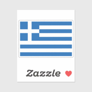 Pegatina Bandera de Grecia cortada a medida