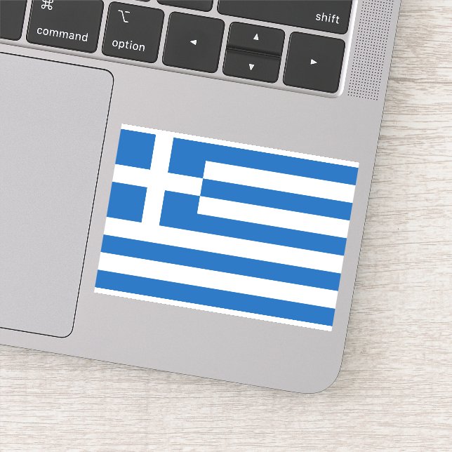 Pegatina Bandera de Grecia Patriótico Griego (Detalle)