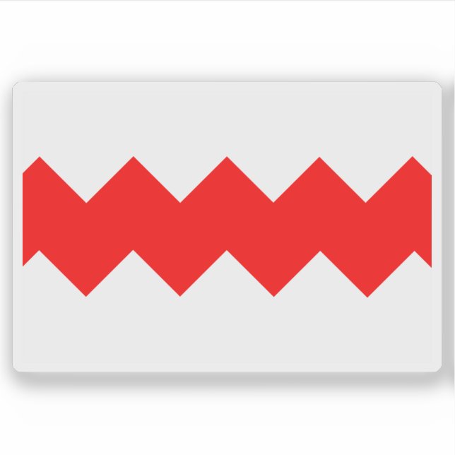 Pegatina Bandera de Gudja, Malta (Anverso)