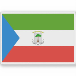 Pegatina Bandera de Guinea Ecuatorial