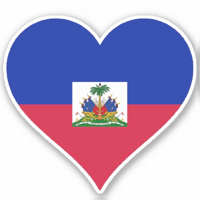 Pegatina Bandera de Haití (Anverso)