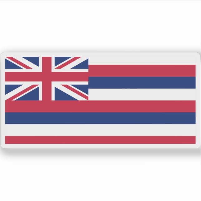 Pegatina Bandera de Hawái (Anverso)