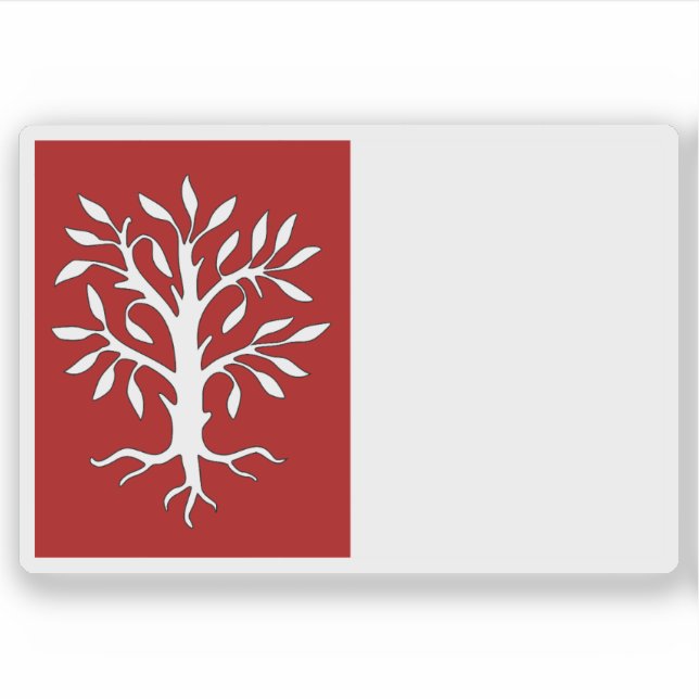 Pegatina Bandera de Herentals, Bélgica (Anverso)