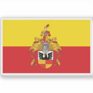 Pegatina Bandera de Hildesheim, Alemania