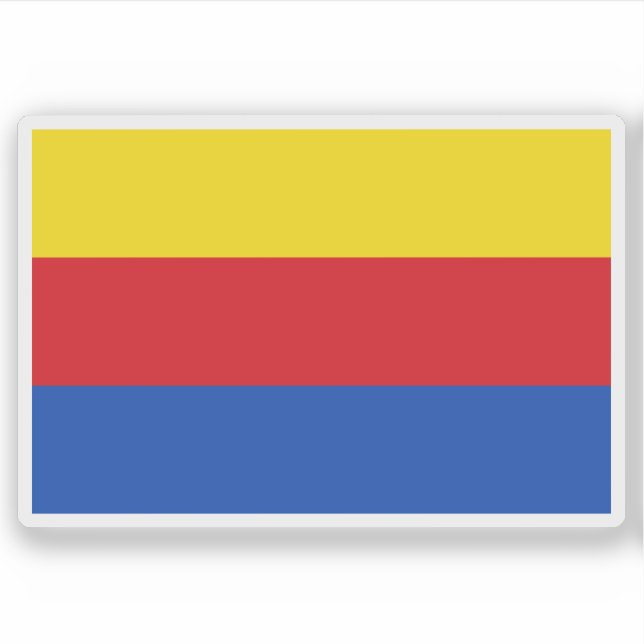 Pegatina Bandera de Holanda del Norte, Países Bajos (Anverso)