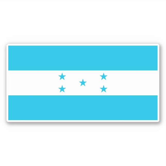 Pegatina Bandera de Honduras (Anverso)