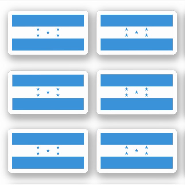 Pegatina Bandera de Honduras (Anverso)
