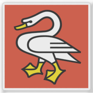 Pegatina Bandera de Horgen, Suiza