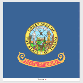 Pegatina Bandera de Idaho: el Estado Gemológico, Montañas d