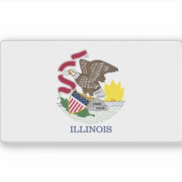 Pegatina Bandera de Illinois