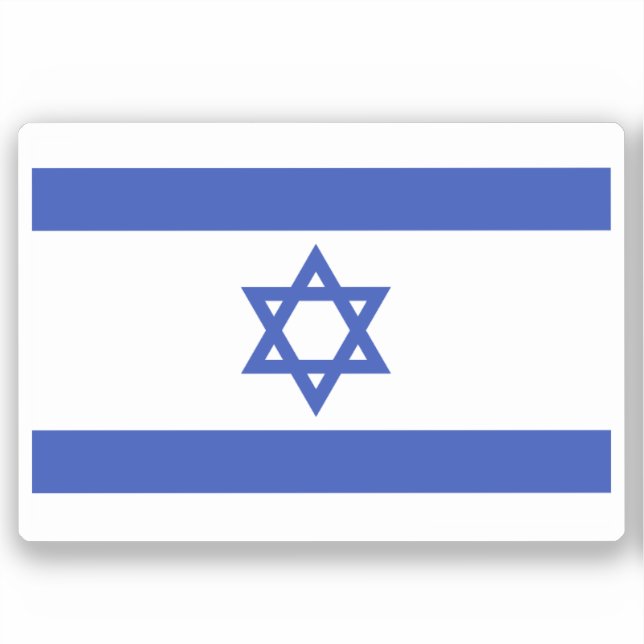 Pegatina Bandera de Israel (Anverso)