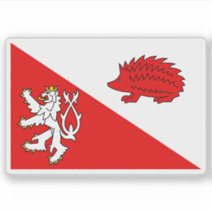 Pegatina Bandera de Jihlava, República Checa