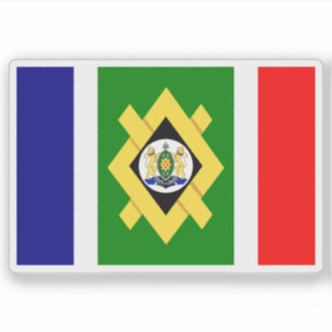 Pegatina Bandera de Johannesburgo, República de Sudáfrica