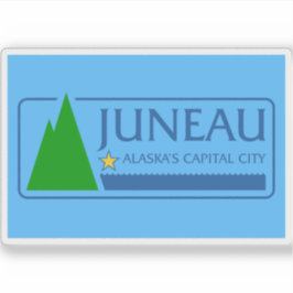 Pegatina Bandera de Juneau, Alaska