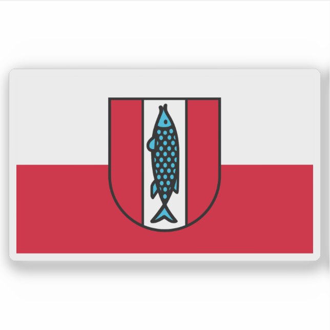 Pegatina Bandera de Kaiserslautern, Alemania (Anverso)