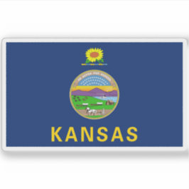 Pegatina Bandera de Kansas