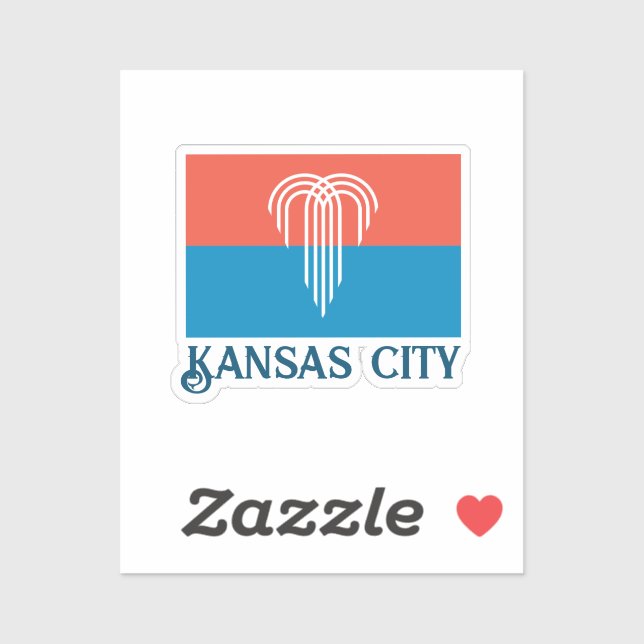 Pegatina Bandera de Kansas City (2023), Misuri (Hoja)