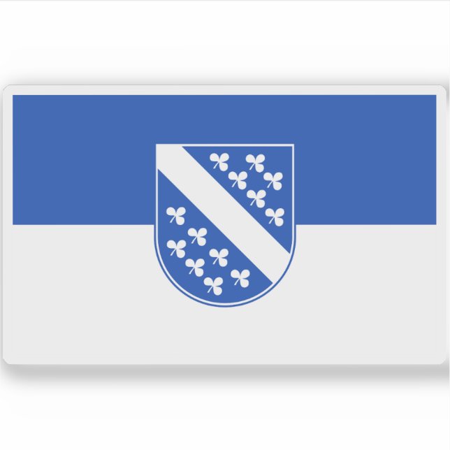 Pegatina Bandera de Kassel, Alemania (Anverso)