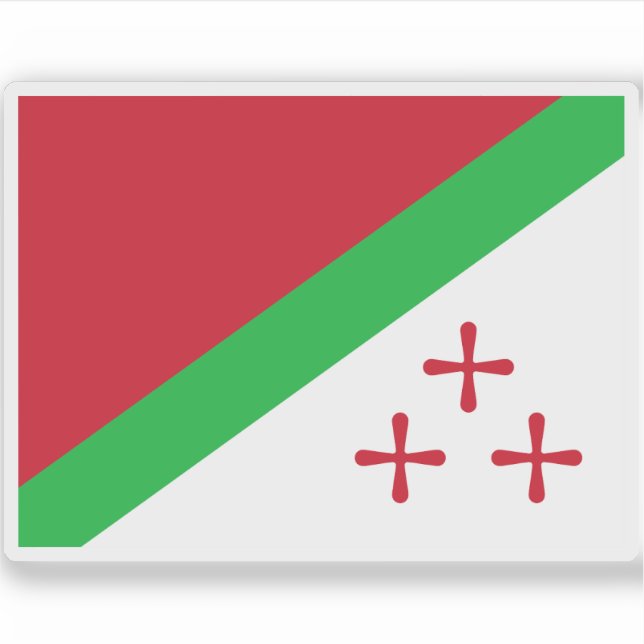 Pegatina Bandera de Katanga, África (Anverso)