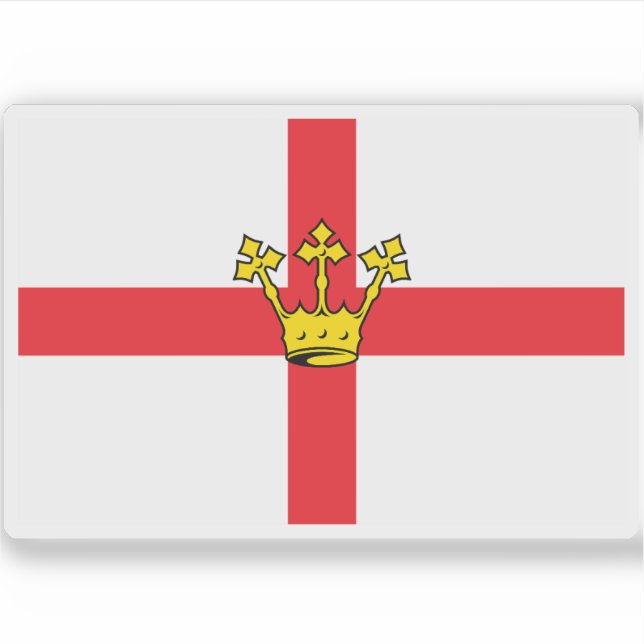 Pegatina Bandera de Koblenz, Alemania (Anverso)