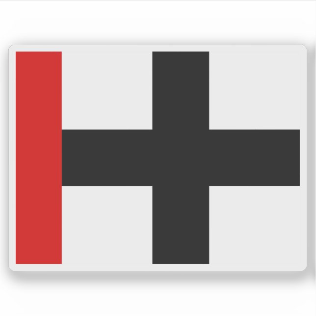 Pegatina Bandera de Konstanz, Alemania (Anverso)