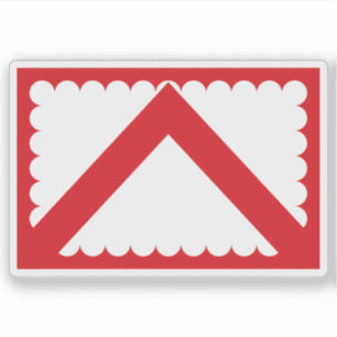 Pegatina Bandera de Kortrijk, Bélgica