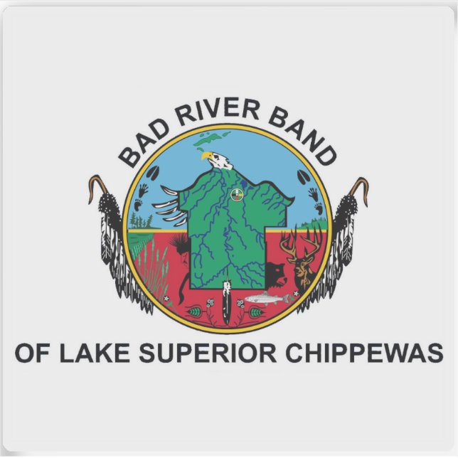 Pegatina Bandera de la Banda del Río Malo, EE.UU. (Anverso)