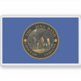 Pegatina Bandera de la Banda Jena de Indios Choctaw, Estado
