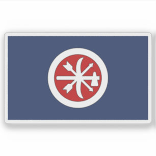 Pegatina Bandera de la Brigada de Choctaw, Estados Unidos