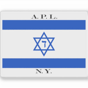 Pegatina Bandera de la Casa de la Línea Palestina Americana