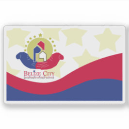 Pegatina Bandera de la Ciudad de Belice, Belice
