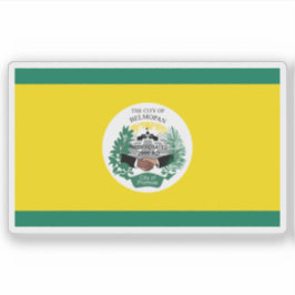 Pegatina Bandera de la ciudad de Belmopán, Belice