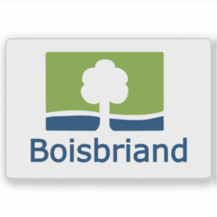 Pegatina Bandera de la ciudad de Boisbriand, Quebec, Canadá
