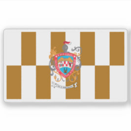 Pegatina Bandera de la ciudad de Chihuahua, México