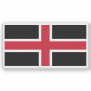 Pegatina Bandera de la ciudad de Durham, Inglaterra