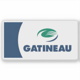 Pegatina Bandera de la ciudad de Gatineau, Quebec, Canadá