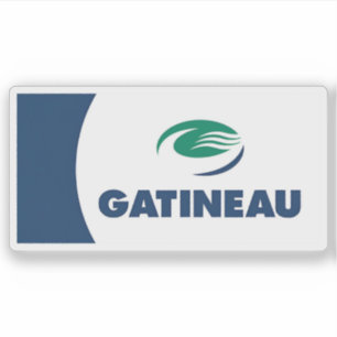 Pegatina Bandera de la ciudad de Gatineau, Quebec, Canadá