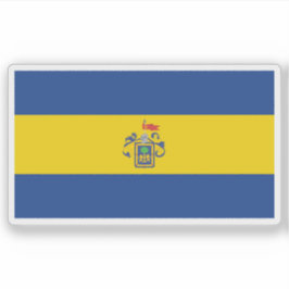 Pegatina Bandera de la ciudad de Guadalajara, México