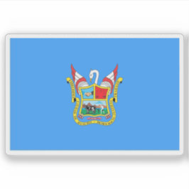 Pegatina Bandera de la ciudad de Huacho, Perú